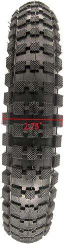 إطار وأنبوب داخلي مقاس 12.5 × 2.75 (12 بوصة 1/2 × 2.75 12 1/2 × 2 3/4)، متوافق مع ماكينة الحلاقة MX350 MX400 Dirt Rocket X-Treme X-560 سكوتر عالي التحمل Tao Tao 47cc 49cc Kids Mini Pocket الدراجة الترابية in Kuwait