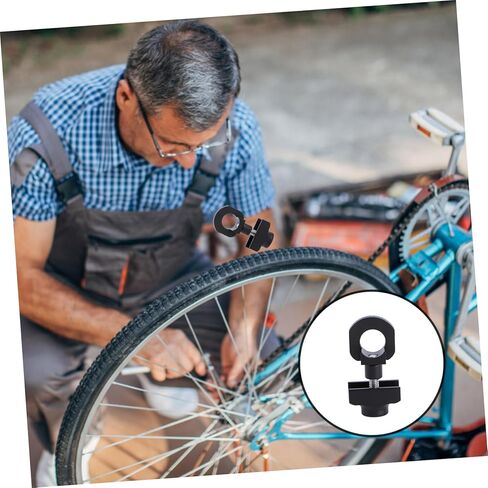 Unomor 2pcs سلسلة ضبط الموتر Fixie Bike Tool مناسبة للدراجات الفردية لون أسود سلسلة سرعة واحدة الموتر منظم دراجة واحدة دراجة سلسلة BMX معدات سلسلة واحدة in Kuwait