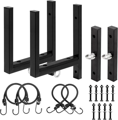 Ladder Rack for Trailer, 2 Racks Aluminum Side Mount Trailer Ladder Rack Fit for Enclosed Trailer in Saudi Arabia
