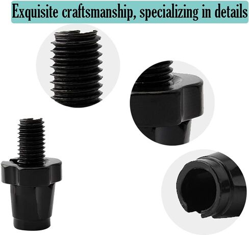 4 قطعة أداة ضبط رافعة الفرامل، برغي تعديل رافعة الفرامل 7 مم، براغي تعديل رافعة الفرامل من سبائك الألومنيوم الأسود/الفضي. in Kuwait