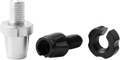 4 قطعة أداة ضبط رافعة الفرامل، برغي تعديل رافعة الفرامل 7 مم، براغي تعديل رافعة الفرامل من سبائك الألومنيوم الأسود/الفضي. in Kuwait