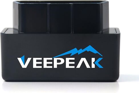 محول ماسح ضوئي Veepeak Mini WiFi Obd II، أداة مسح ضوئي لمحرك السيارة وقارئ رمز تشخيصي لأجهزة iOS وAndroid باللون الأسود in Kuwait