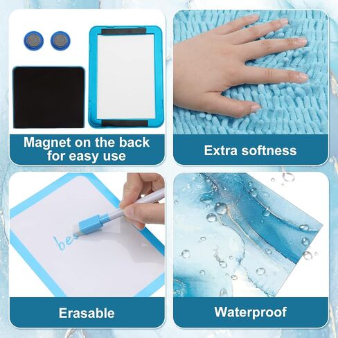 Timgle 8 Pcs Locker Accessories Kit Magnetic Wallpaper Locker Rug Locker Organizer Mirror Magnetic Nails Whiteboard with Dry Erase Marker Locker Decoration Set for Girl School Supplies (Watercolor) in Saudi Arabia