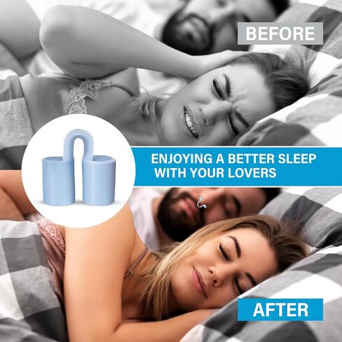 موسعات الأنف، أجهزة مضادة للشخير، حل آمن للشخير من أجل تنفس أفضل، فتحات أنف من السيليكون الناعم لتحسين النوم، موسعات أنف قابلة لإعادة الاستخدام 4 مقاسات مختلفة 8 قطع in Kuwait