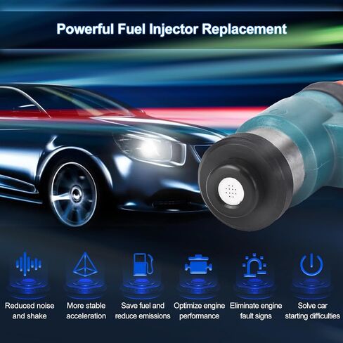 FIREMOTOO Fuel Injectors set of 1 Compatible with Hon-da TRX420 Rancher 2007-2013 Replace 16450-HP5-603 12 Holes in Saudi Arabia