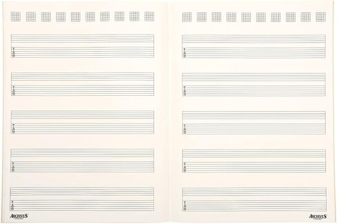 Archives GTAB-48ST Standard Bound Manuscript Paper Book, Guitar Tab, 48 Pages in Saudi Arabia