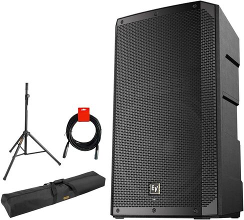 Electro-Voice ELX200-15P 15" 1200W 2-Way Powered Loudspeaker Bundle with Auray 51" Speaker Stand Bag, Steel Speaker Stand and XLR-XLR Cable in Saudi Arabia