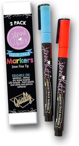 Multiple Child Chore Chart - Magnetic Daily Household Chore Checklist - Two Child Behavior, Job, Reward Chart - Dry Erase - 17" x 14"- Two Dry Erase Liquid Chalk Markers - Blue in Saudi Arabia
