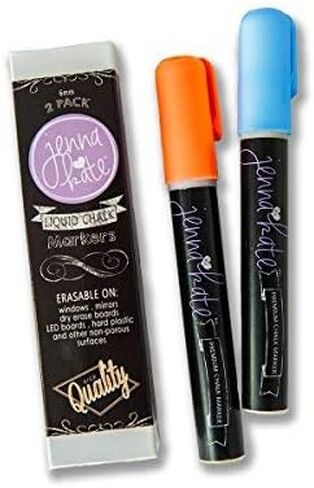 Multiple Child Chore Chart - Magnetic Daily Household Chore Checklist - Two Child Behavior, Job, Reward Chart - Dry Erase - 17" x 14"- Two Dry Erase Liquid Chalk Markers - Blue in Saudi Arabia