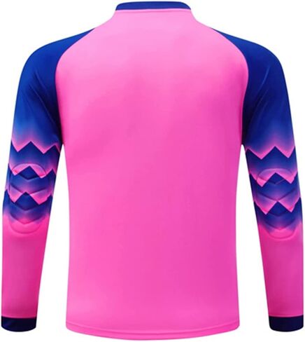 Kids Boys Training Soccer Jersey Uniforms Long Sleeve Soccer Goalkeeper Jersey Padded Goalie Shirt in Saudi Arabia