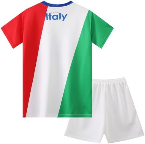 Italy Italia Sports Soccer Football Boys Kids Youth Jersey Shirt Kit Shorts Set (Age 10-12 Yr) in Saudi Arabia