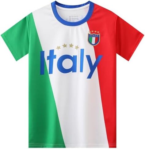 Italy Italia Sports Soccer Football Boys Kids Youth Jersey Shirt Kit Shorts Set (Age 10-12 Yr) in Saudi Arabia