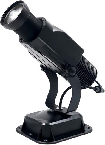 WAJECT 15W LED Logo Gobo Projector with Manual Zoom Light Including Free Custom Glass Gobo to Project Image Indoor for Company Store Wedding Event Advertising Restaurant (Black) in Saudi Arabia