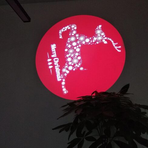 WAJECT 15W LED Logo Gobo Projector with Manual Zoom Light Including Free Custom Glass Gobo to Project Image Indoor for Company Store Wedding Event Advertising Restaurant (Black) in Saudi Arabia