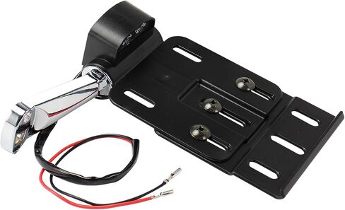 حامل لوحة ترخيص الدراجة النارية، حامل لوحة ترخيص لوحة ترخيص جانبية مع ضوء LED متوافق مع Harley Sportster XL883 XL883L XL1200 XL1200X 2004-في وقت لاحق (كروم) in Kuwait