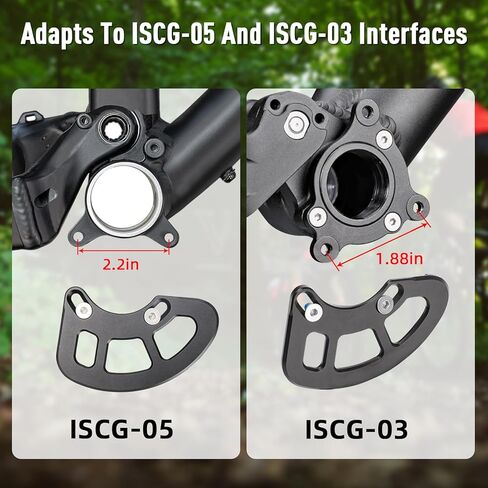 MTB Bash Guard - لكاسيت 26t-36t - موصل ISCG05 وISCG03 - سبيكة عالية القوة للشد - تحمي سلسلة الدراجة بشكل فعال - مصممة لسلاسل الدراجات الجبلية وسلاسل BMX in Kuwait