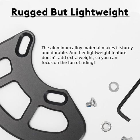 MTB Bash Guard - لكاسيت 26t-36t - موصل ISCG05 وISCG03 - سبيكة عالية القوة للشد - تحمي سلسلة الدراجة بشكل فعال - مصممة لسلاسل الدراجات الجبلية وسلاسل BMX in Kuwait