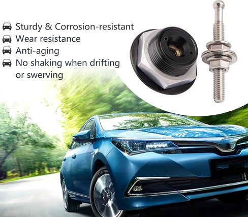 Quick Latch Hood Pins, Quick Release Lock Latch Bumper, Bumper Quick Release Latch Fastener Push Button Bonnet 1.25 inch Universal Aluminum Vehicle Quick Latch Hood Pins Locking (4PCS Black) in Saudi Arabia