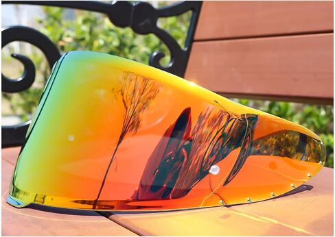 CWR-F2 Shield Motorcycle Helmet Visor Accessories Compatible with Shoei RF-1400 Visor, CWR-F2 Helmet Shield (Gold Red) in Saudi Arabia