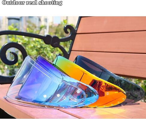 CWR-F2 Shield Motorcycle Helmet Visor Accessories Compatible with Shoei RF-1400 Visor, CWR-F2 Helmet Shield (Gold Red) in Saudi Arabia