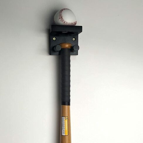 1 Pack Baseball Bat Holder Wall Mount Display Stand Hanger, Softball Storage Rack in Kuwait