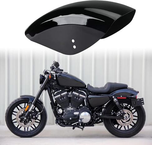 Motorcycle Rear Fender Splash Guard Fit for For Harley Bobber Sportster 883 1200 (Glossy Black) in Saudi Arabia