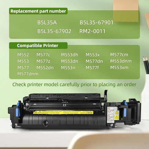 B5L35A الصيانة مجموعة الصيانة 110V متوافقة مع HP Color LaserJet M552 M553 M577 M577C M577Z M577DN M552DN M553DH M553DN M577F M553N M553x M53xm ، 02 in Kuwait