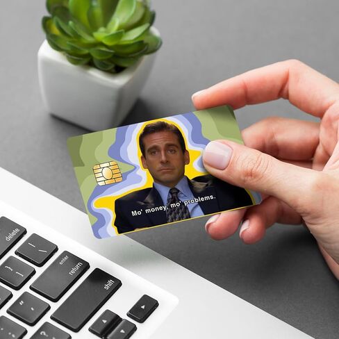 مجموعة من 4 ملصقات مضحكة لبطاقات الخصم، ملصقات بطاقات الائتمان - أغطية بطاقات الخصم القابلة للإزالة والخالية من الفقاعات - تناسب تمامًا جميع أنواع بطاقات الائتمان - أغطية بطاقات لبطاقات الخصم (المجموعة رقم 1) in Kuwait