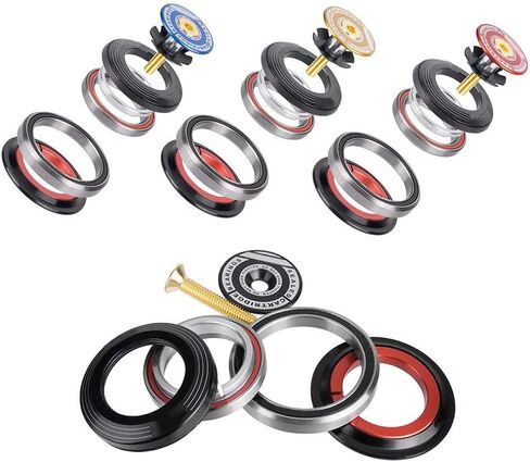 سماعة محمل للدراجة، محامل علوية لسماعة الرأس من سبائك الألومنيوم، سماعة رأس للدراجة الجبلية، تناسب جذع 1-1/8 بوصة أو 1-1/2 بوصة in Kuwait