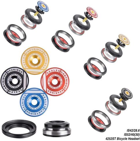 سماعة محمل للدراجة، محامل علوية لسماعة الرأس من سبائك الألومنيوم، سماعة رأس للدراجة الجبلية، تناسب جذع 1-1/8 بوصة أو 1-1/2 بوصة in Kuwait