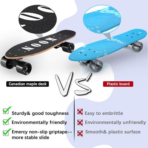 Skateboard Complete Skateboards 22 Inch Mini Cruiser Skateboards for Beginners Kids Boys and Girls in Saudi Arabia