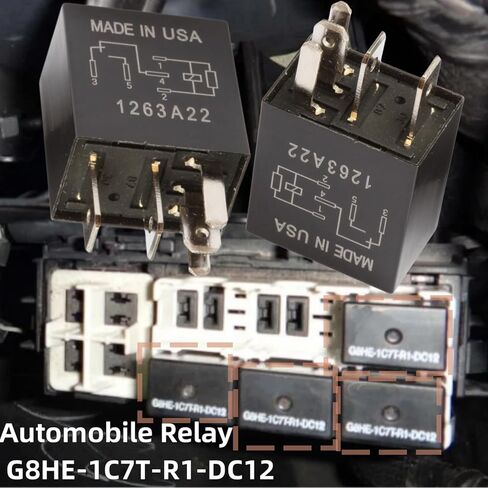 2pcs Automobile Relay G8HE-1C7T-R1-DC12 G8HE-1C7T-R1 12V G8HE-1C7T-R1-12VDC G8HE 1C7T R1 DC12 5PIN in Saudi Arabia