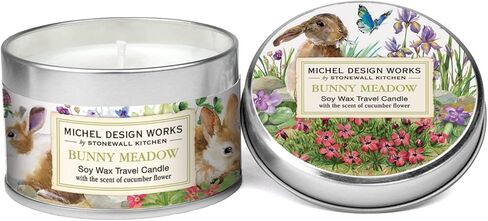 Michel Design Works Soy Wax Candle in Travel Tin Size, Bunny Meadow in Kuwait