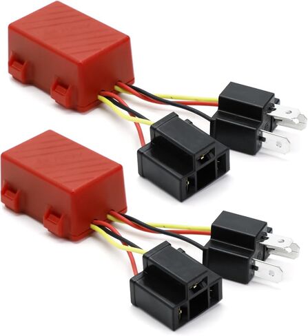 UNI-SHINE 2 قطعة 9003 HB2 H4 LED فك الرموز للمصابيح الأمامية LED، سرج مضاد للوميض، مكثفات إلغاء تحذير خالية من الأخطاء، مقاوم للوميض لأضواء LED، متوافق مع جيب إلخ in Saudi Arabia