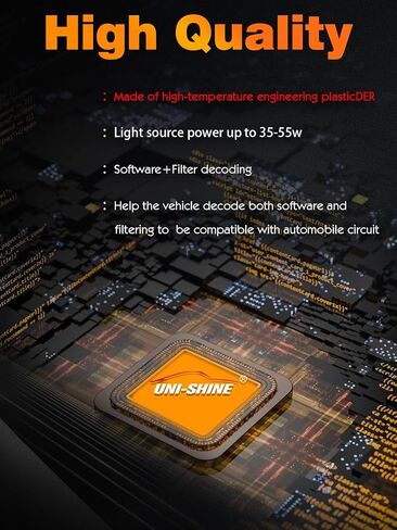 UNI-SHINE 2 قطعة 9003 HB2 H4 LED فك الرموز للمصابيح الأمامية LED، سرج مضاد للوميض، مكثفات إلغاء تحذير خالية من الأخطاء، مقاوم للوميض لأضواء LED، متوافق مع جيب إلخ in Saudi Arabia