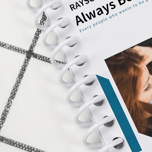 Rayson SR379W ملف ربط حلزوني 5/16 بوصة حلقة ربط لفائف بيضاء 7.9 مللي متر 3:1 درجة 100/صندوق in Kuwait