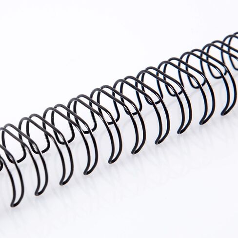 BNC Double Loop Wire Binding Rings Letter Size 2:1 21 Holes Black Color Pack of 50 (3/4 Inches) in Saudi Arabia
