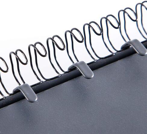 BNC Double Loop Wire Binding Rings Letter Size 2:1 21 Holes Black Color Pack of 50 (3/4 Inches) in Saudi Arabia