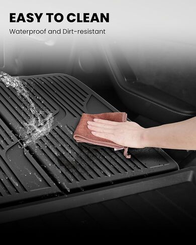 LASFIT Rear Back Seat Protector for Tesla Model Y 2020-2024, TPE Second Row Seats Back Cover, Waterproof Backrest Mats Model Y Accessories, 3 PCS in Saudi Arabia