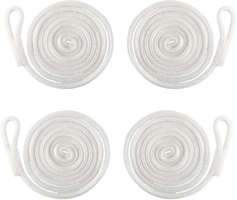 NovelBee 4 Pack of 4.5" x16 Ribbed Twin Eyes Boat Fender with Lines,Pump and Needle for Boat or Dock in Saudi Arabia