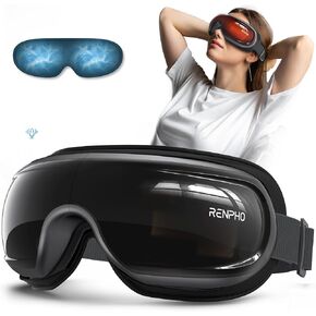RENPHO Christmas Gifts, Eyeris 3 Eye Massager with Heat and Cooling, Voice Controlled Heated Eye Mask with DIY Massage Setting, Music Eye Care Device for Relaxation/Birthday Gifts