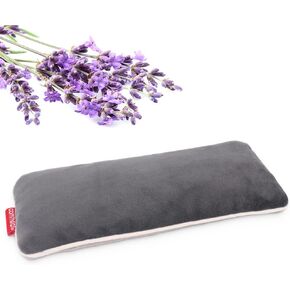 Lavender Weighted Eye Pillow for Yoga, Microwavable Moist Heat Eye Compress Mask Pillow FSA HSA Eligible with Washable Cover for Relaxation, Sleeping, Meditation, Yoga, Spa, Migraine Relief