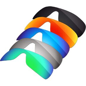 5 Pieces of Polarized Lenses Replacement Compatible with Oakley Batwolf OO9101 Sunglasses - Combo Pack