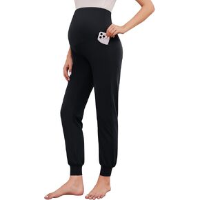 AMPOSH Women's Maternity Jogger Pants Soft Stretchy Sweatpants Pregnancy Lounge Clothes