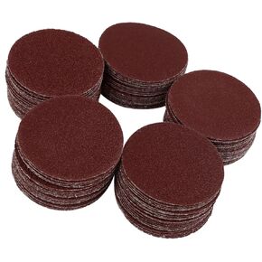 100pcs 2 Inch Hook and Loop Sanding Discs 60 80 100 120 150 Assorted Grits Sandpaper Vehicle Components