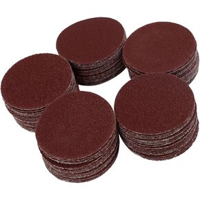 100pcs 2 Inch Hook and Loop Sanding Discs 60 80 100 120 150 Assorted Grits Sandpaper Replacement Car Parts