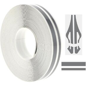 Car Pinstriping Tape PVC Car Decal Sticker Glossy Auto Car Pinstripe Tape DIY Stickers for Musical Instrument Motorcycle Auto Car (Black)