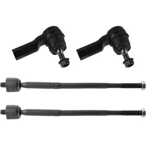 TRQ Front Inner and Outer Tie Rod Set Compatible with 2011-2017 Mitsubishi Lancer 2014-2019 Outlander 2011-2019 Outlander Sport MI4520100