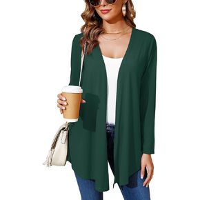 Women's Cardigans Lightweight Open Front Casual Soft Drape Spring Summer Fall Cardigan S-3XL