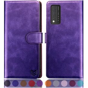 SUANPOT 【RFID Blocking for T-Moblie Revvl V+/V Plus 5G Wallet case Credit Card Holder,PU Leather Flip Folio Book Phone case Cover Women Men for TMoblie Revvl V+ case Wallet (Blue)